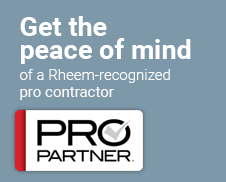 Rheem Pro Partner peace of mind