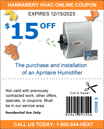 $15 off Aprilaire humidifier coupon
