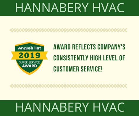 That is 6 years in a row! 2019 Angie's List Super Service Award