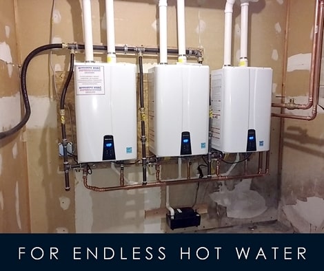3 Navien Wall-mounted tankless water heaters