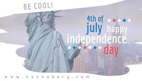 Happy 4th of July statue of liberty