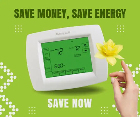 PROGRAMMABLE THERMOSTAT - Save money, save energy