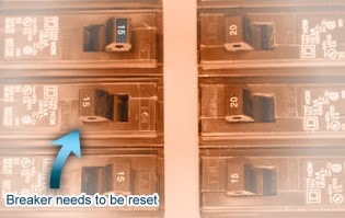 If a circuit breaker for your heating or air conditioning system trips more than once, turn it off and call for service. Resetting a circuit breaker
