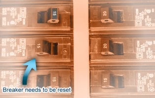 Resetting a circuit breaker