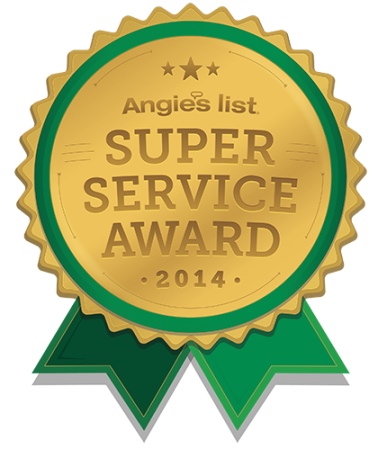 2014, 2012, 2011, 2007 Angie's List Super Service Award winner