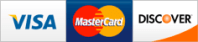 Visa, Mastercard, Discover are accepted