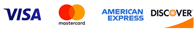 We accept Visa, Mastercard, American Express, Discover. Visa, Mastercard, American Express, Discover