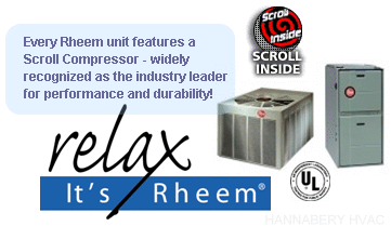 Every Rheem unit features a Scroll Compressor - widely recognized as the industry leader for performance and durability!