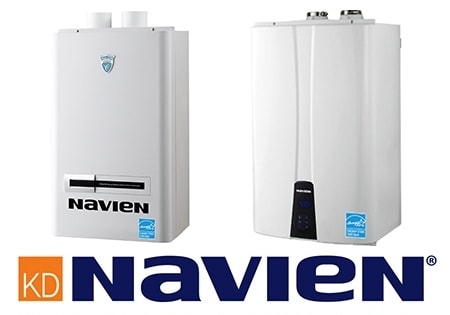 Navien Wall-Mounted Condensing Tankless Water Heater Installations and Replacements by Hannabery HVAC. Call us today for a free quote. Navien Water Heaters
