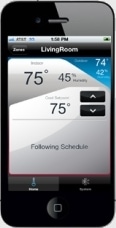 Smart Phone App for Honeywell Wi-Fi Thermostat