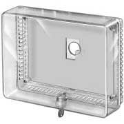 Thermostat Guards prevent tampering with thermostat settings. Thermostat Guard with locking key