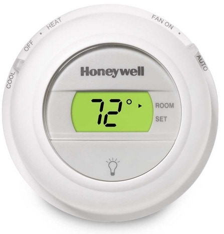 Honeywell T8775 Digital Round Thermostat - Heat, Cool Model