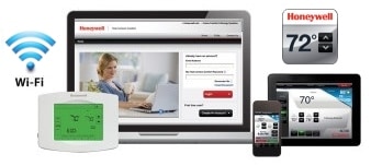 Wi-Fi thermostat allows you to download the free app to turn your smartphone, laptop or tablet into a remote control. Wi-Fi Thermostat, mobile thermostat apps