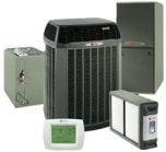 Trane Air Conditioner with matching Air Handler, Evaporator Coil, and accessories