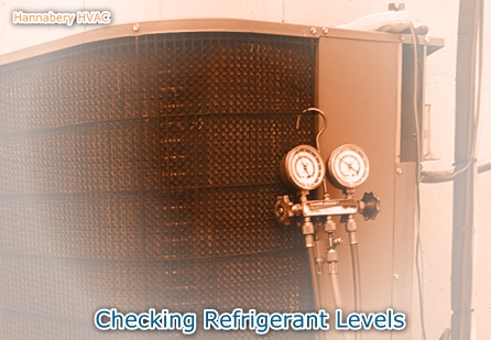 checking heat pump refrigerant pressures