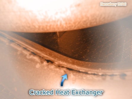 cracked heat exchanger