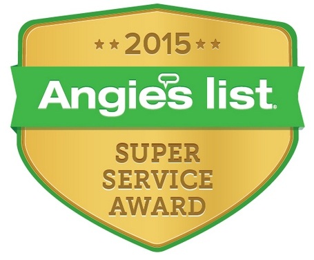 2015, 2014, 2012, 2011, 2007 Angie's List Super Service Award winner