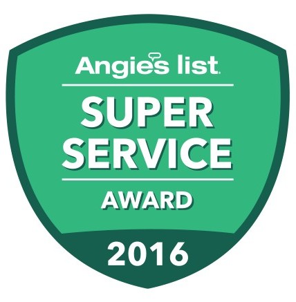 2016, 2015, 2014, 2012, 2011, 2007 Angie's List Super Service Award winner