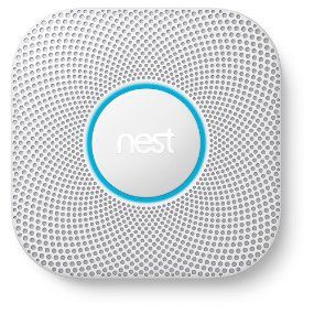 Smoke and CO alarm installed by Hannabery HVAC, a Nest Pro Contractor. Nest Protect Smoke and CO alarm