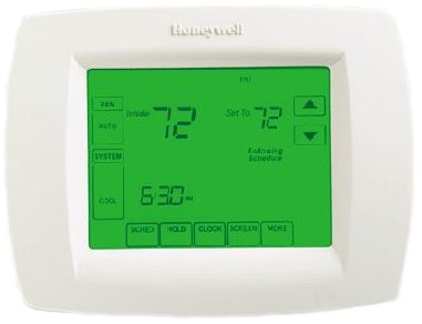 Thermostats installed by Hannabery HVAC. Honeywell VisionPRO 8000 Touchscreen Programmable Thermostat