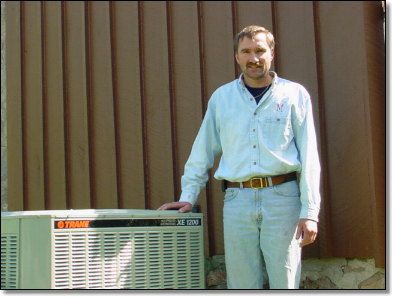 Hannabery HVAC Job Photo, Trane Condensing unit